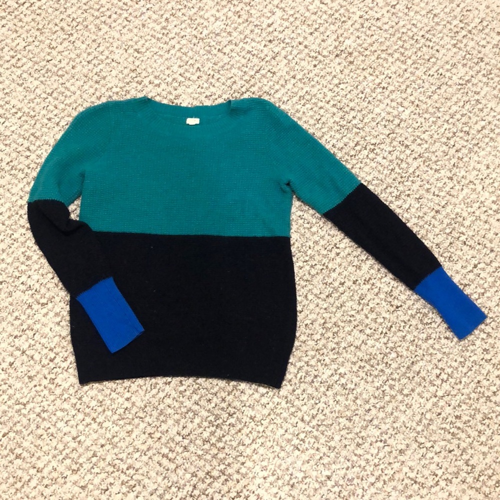 Color block sweater